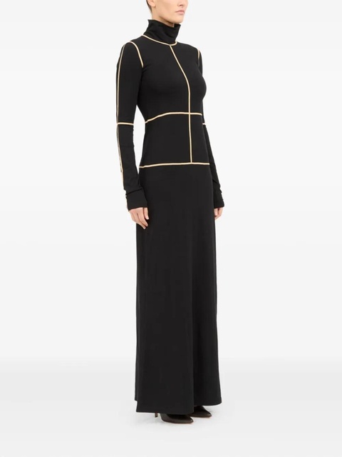 MM6 Maison Margiela panelled turtleneck dress - Black - zdjęcie produktu nr 2