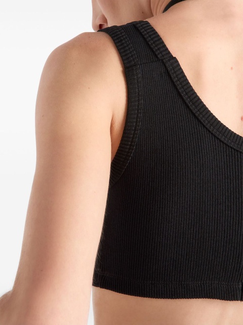 Prada triangle-logo tank top - Black - zdjęcie produktu nr 2