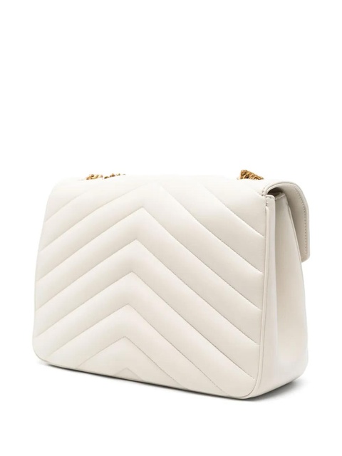 Saint Laurent large LouLou leather shoulder bag - Neutrals - zdjęcie produktu nr 2