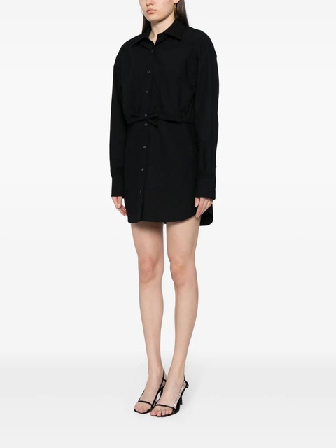 Alexander Wang layered cotton shirtdress - Black - zdjęcie produktu nr 2
