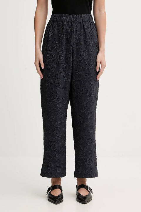 Stine Goya spodnie damskie kolor granatowy proste high waist SG-PS26-P043-2458 - zdjęcie produktu nr 1