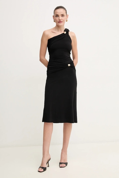 Herve Leger spódnica Valentina kolor czarny midi rozkloszowana RMJ3518812 - zdjęcie produktu nr 2