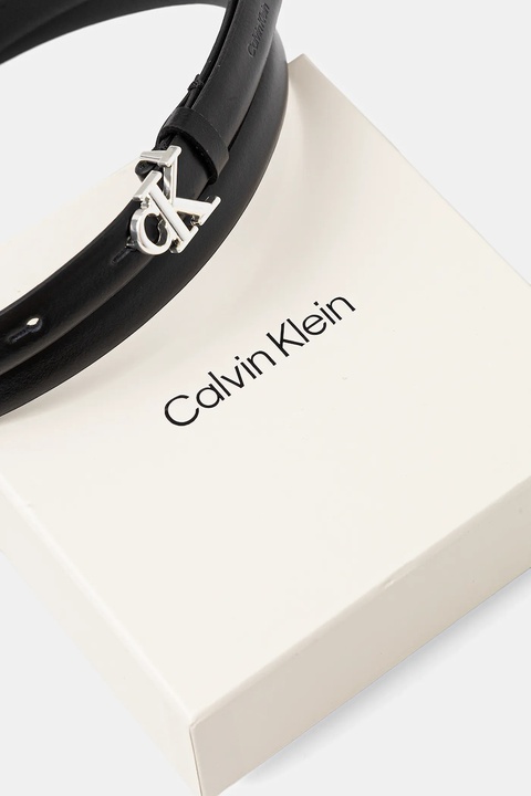 Calvin Klein pasek skórzany damski kolor czarny LV04F7055G - zdjęcie produktu nr 2