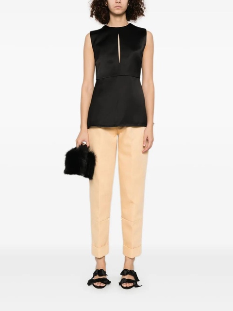 Jil Sander satin vest - Black - zdjęcie produktu nr 2