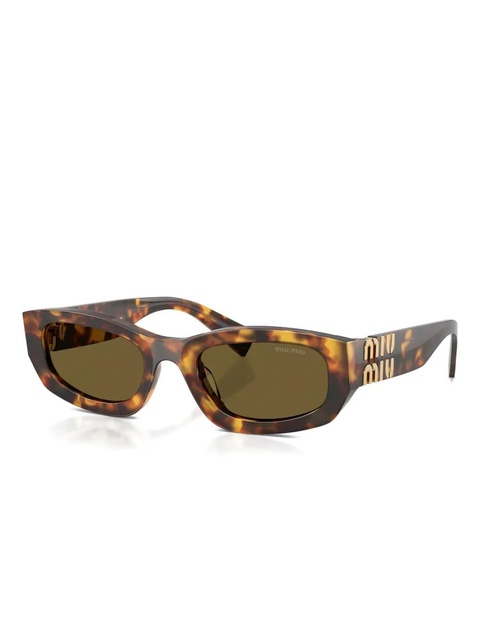 Miu Miu Eyewear rectangle-frame sunglasses - Brown - zdjęcie produktu nr 2