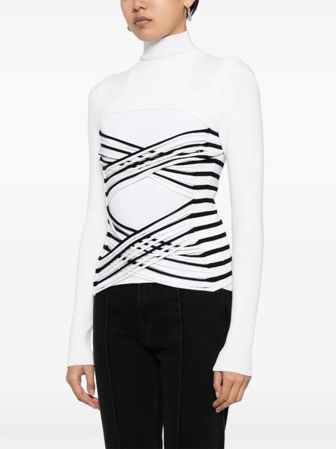 Jean Paul Gaultier cut-out knitted top - Neutrals - zdjęcie produktu nr 2