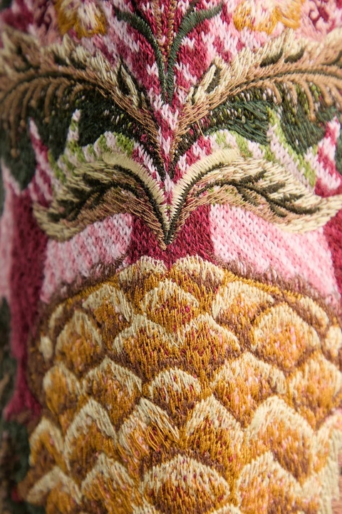 Barbour kardigan bawełniany x Farm Rio damski kolor różowy LKN1717 - zdjęcie produktu nr 2