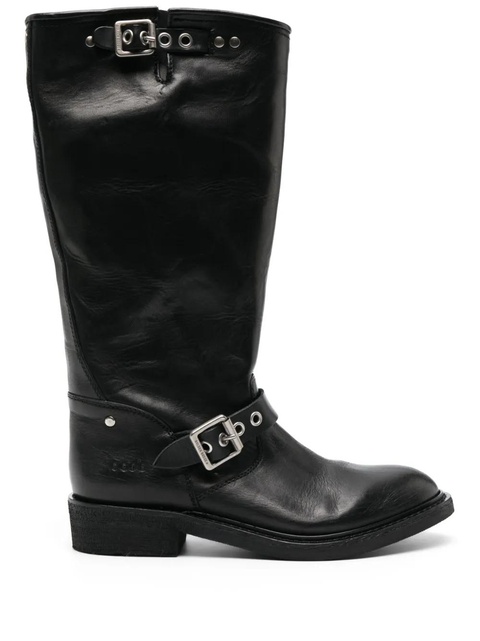 Golden Goose round-toe polished-finish boots - Black - zdjęcie produktu nr 1