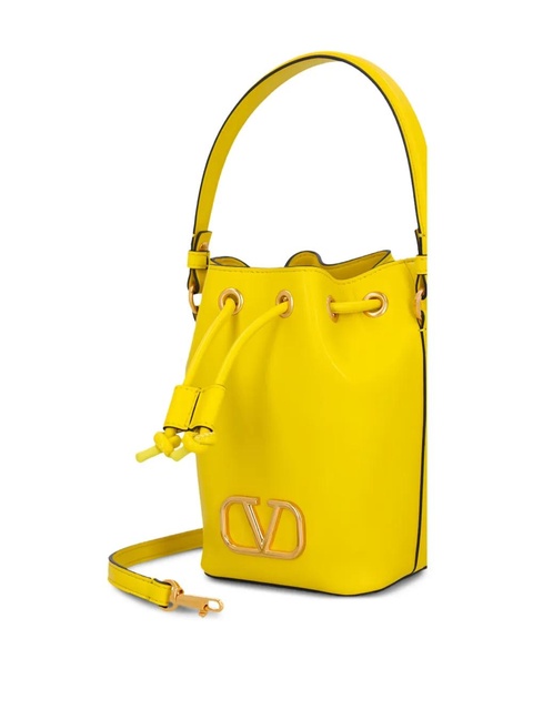 Valentino Garavani VLogo drawstring bucket bag - Yellow - zdjęcie produktu nr 2
