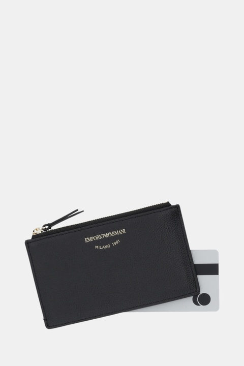 Emporio Armani portfel skórzany damski kolor czarny EW003035 AF19568 - zdjęcie produktu nr 2