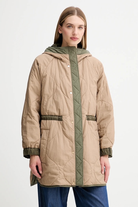 Weekend Max Mara kurtka dwustronna ALCAMO kolor zielony przejściowa oversize 2525496011600 - zdjęcie produktu nr 1