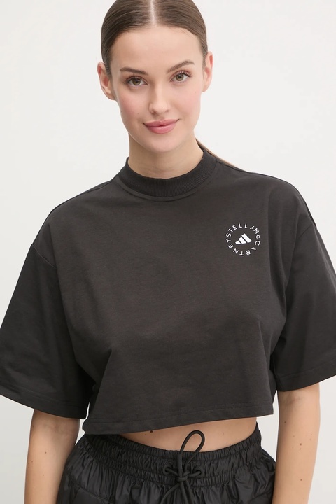 adidas by Stella McCartney t-shirt damski kolor czarny JJ0080 - zdjęcie produktu nr 1
