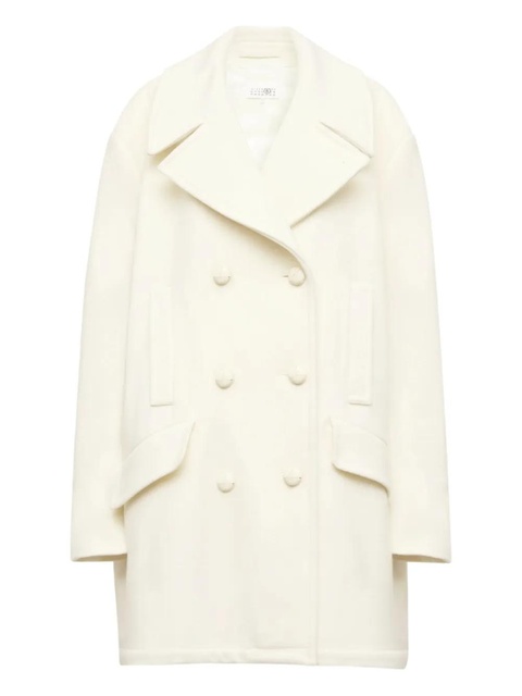 MM6 Maison Margiela double-breasted coat - Neutrals - zdjęcie produktu nr 1