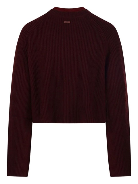 Max Mara ribbed cropped jumper - Red - zdjęcie produktu nr 2