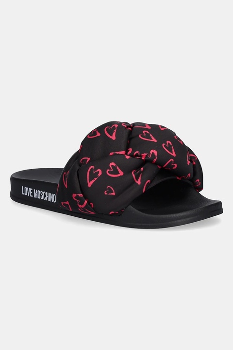 Love Moschino klapki damskie kolor czarny JA28312G0MIW100C - zdjęcie produktu nr 1
