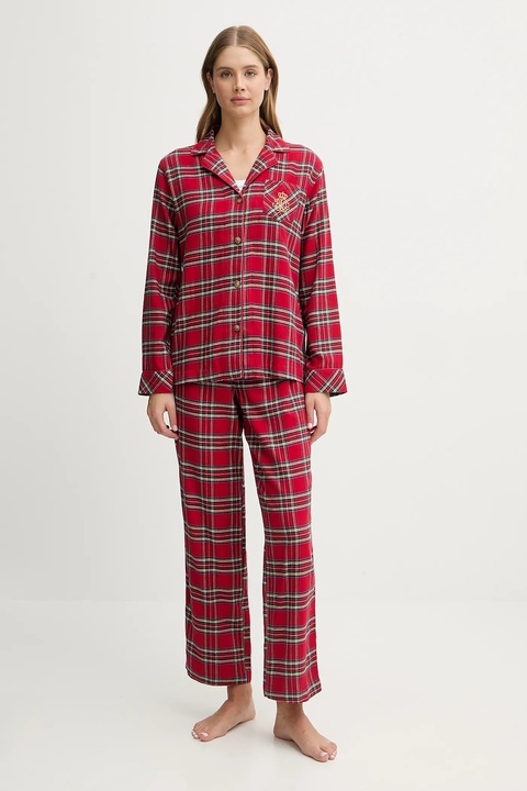 Lauren Ralph Lauren piżama damska kolor czerwony ILN92457F - zdjęcie produktu nr 1