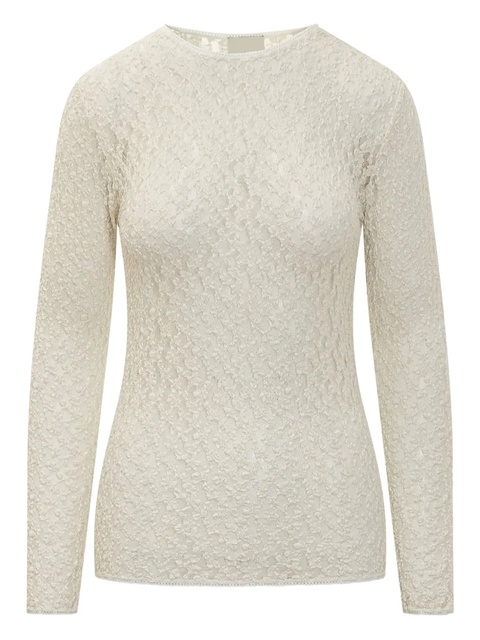 ISABEL MARANT textured long-sleeve top - Neutrals - zdjęcie produktu nr 1