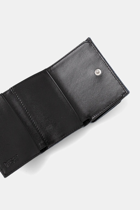 Diesel portfel 1DR 1DR TRI FOLD COIN XS II damski kolor niebieski X09887.P1730 - zdjęcie produktu nr 2