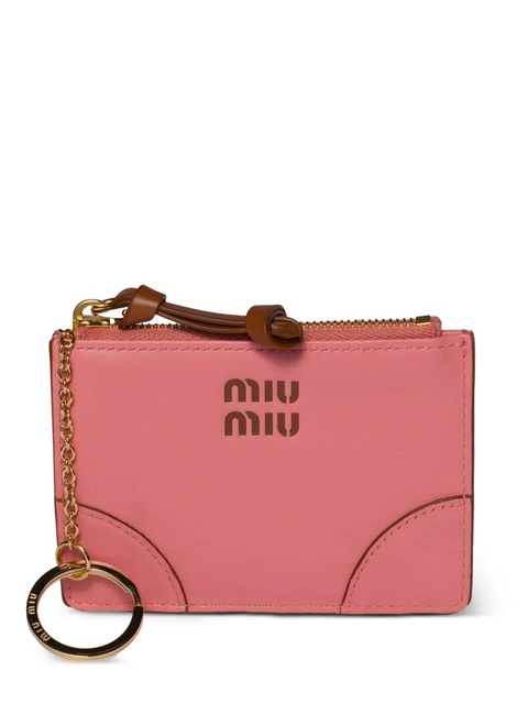 Miu Miu logo leather wallet - Pink - zdjęcie produktu nr 2