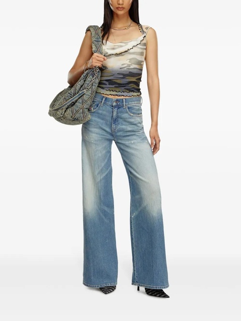 Diesel D-Akemi cotton-blend jeans - Blue - zdjęcie produktu nr 2