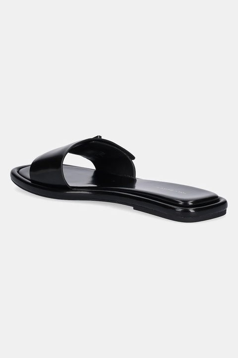 Tory Burch klapki skórzane T Lock Slide damskie kolor czarny 164676-006 - zdjęcie produktu nr 2