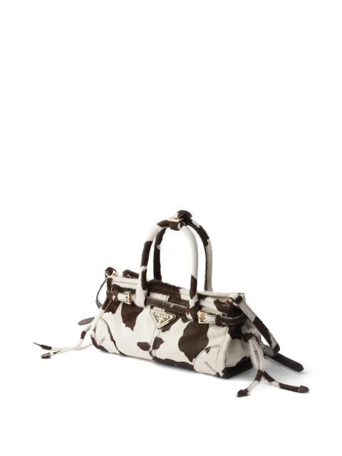 Prada mini Bonnie leather mini bag - White - zdjęcie produktu nr 2