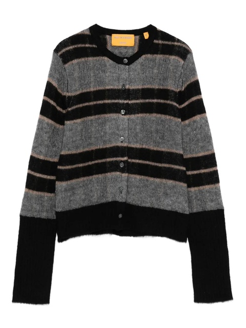 Guest In Residence striped knit cardigan - Black - zdjęcie produktu nr 1