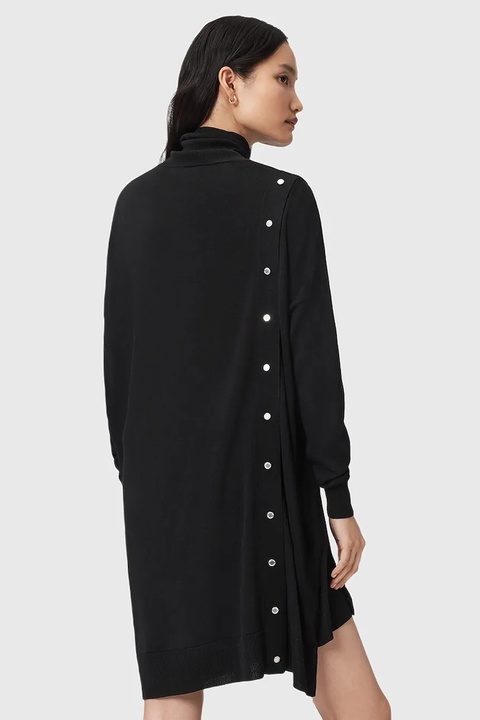 AllSaints sukienka wełniana UMI kolor czarny mini dopasowana W071DD - zdjęcie produktu nr 2