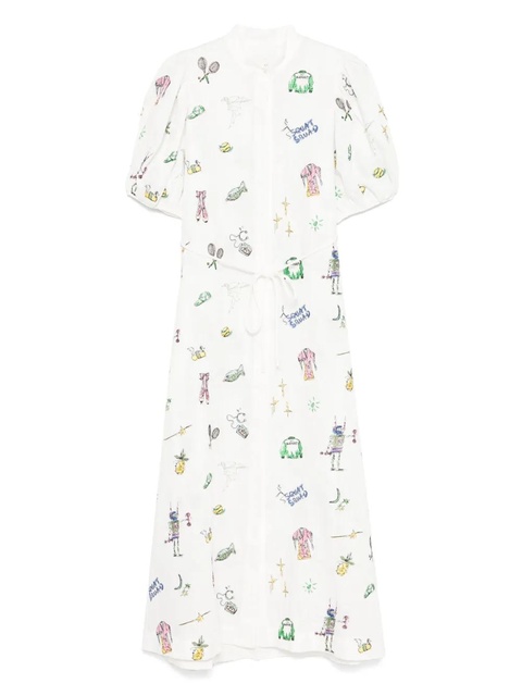 ALEMAIS Salve Terrah midi dress - White - zdjęcie produktu nr 1