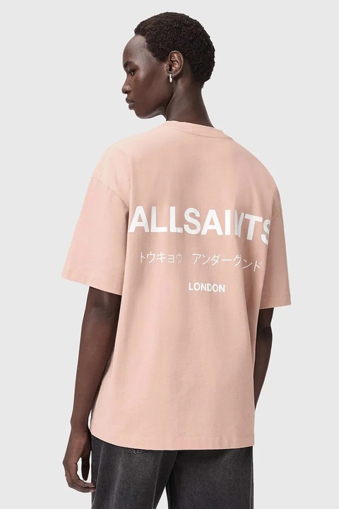 AllSaints t-shirt bawełniany damski kolor beżowy W202JC - zdjęcie produktu nr 1
