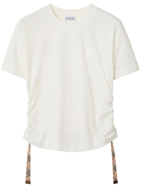 Burberry Check-trim T-shirt - Neutrals - zdjęcie produktu nr 1