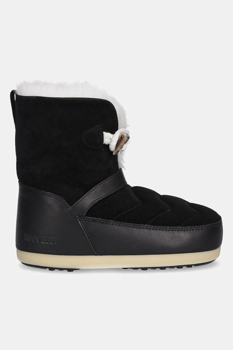 Moon Boot śniegowce zamszowe MB EVX IGLOO kolor czarny 80D1470070 NL02 - zdjęcie produktu nr 1