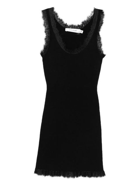 Aya Muse lace-trim mini dress - Black - zdjęcie produktu nr 1