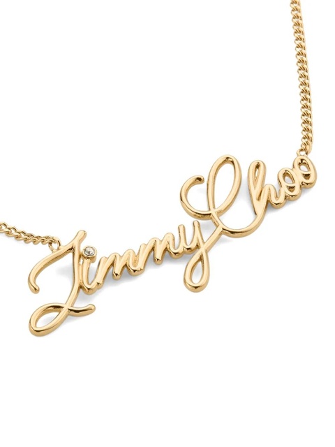 Jimmy Choo Logo Script necklace - Gold - zdjęcie produktu nr 1