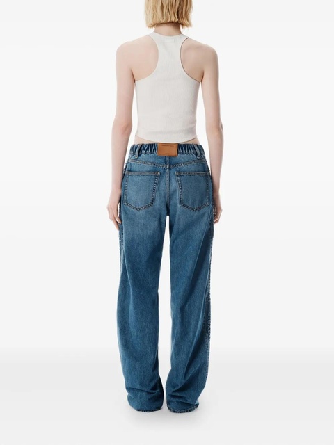 Alexander Wang logo-detail balloon trousers - Blue - zdjęcie produktu nr 2