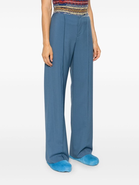 Marni virgin wool trousers - Blue - zdjęcie produktu nr 2