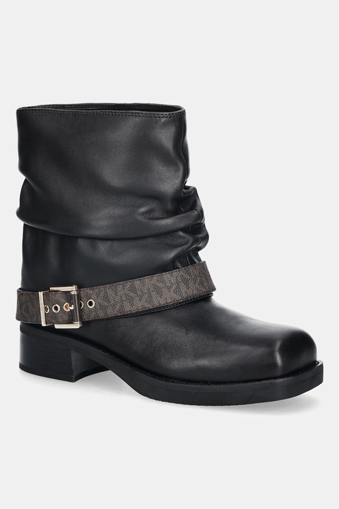 MICHAEL Michael Kors botki skórzane Colby kolor czarny na płaskim obcasie 40F5COFE6L.292 - zdjęcie produktu nr 1