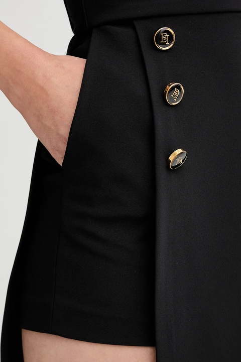 Elisabetta Franchi sukienka kolor czarny mini dopasowana AB82457E2 - zdjęcie produktu nr 2