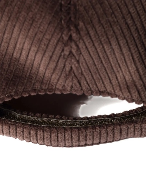 Miu Miu logo-patch corduroy baseball cap - Brown - zdjęcie produktu nr 2
