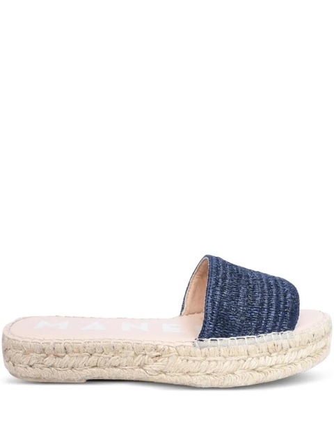 Manebi woven-strap slide sandals - Blue - zdjęcie produktu nr 1