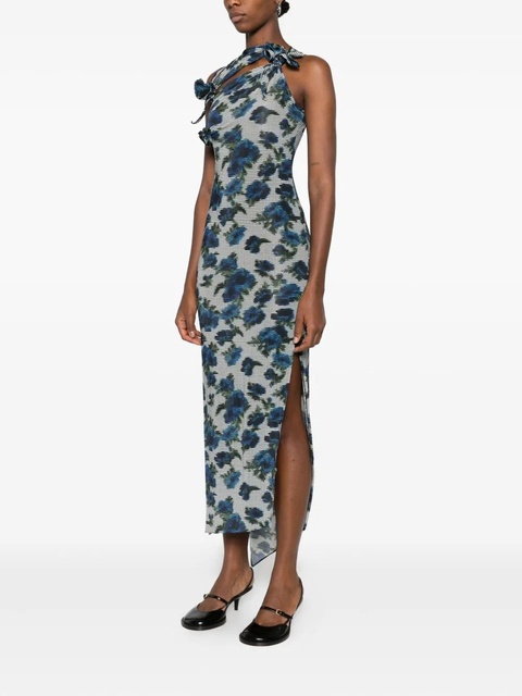 Coperni floral-print maxi dress - Blue - zdjęcie produktu nr 2