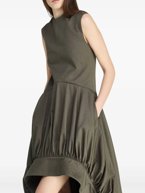 JW Anderson balloon-hem midi dress - Green - zdjęcie produktu nr 2