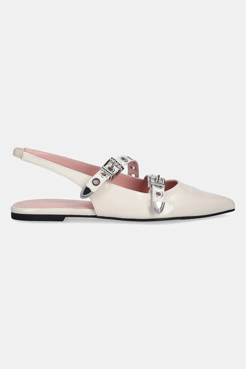 Pretty Ballerinas baleriny Ella kolor beżowy z odkrytą piętą 52095_A - zdjęcie produktu nr 2