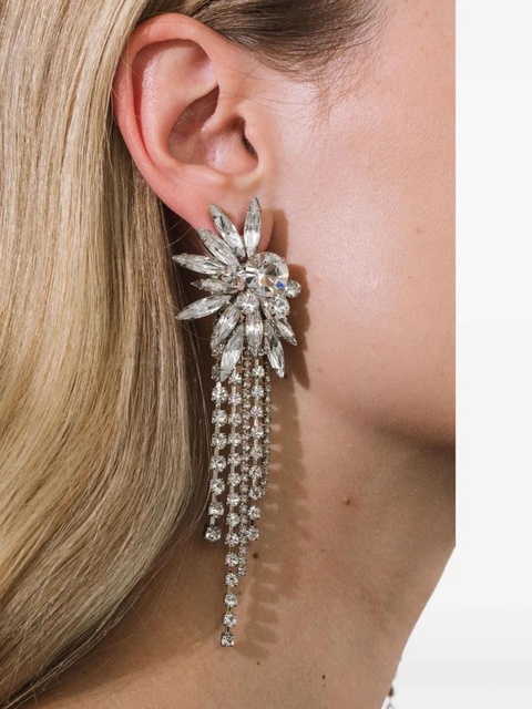 Jennifer Behr crystal shantalle earrings - Silver - zdjęcie produktu nr 2