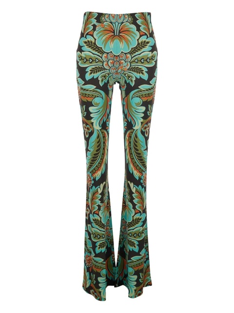 ETRO paisley-print flared trousers - Black - zdjęcie produktu nr 1