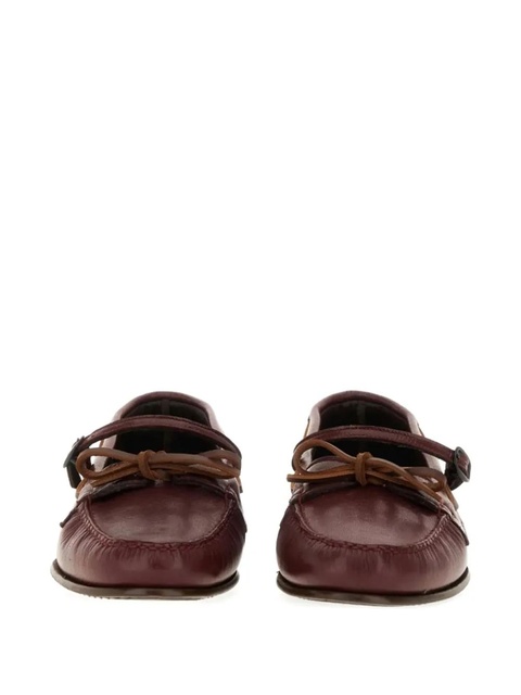 Hereu buckle tie loafers - Red - zdjęcie produktu nr 2