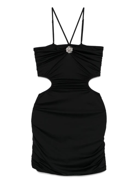 Blumarine floral-appliqué beach dress - Black - zdjęcie produktu nr 1