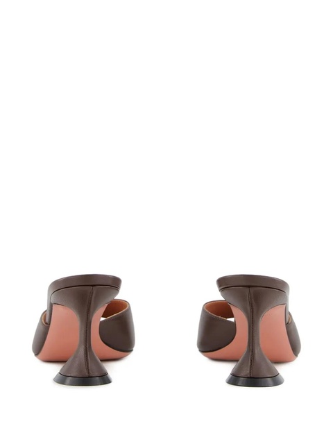 Amina Muaddi Lupita open-toe sculptural-heel sandals - Brown - zdjęcie produktu nr 2