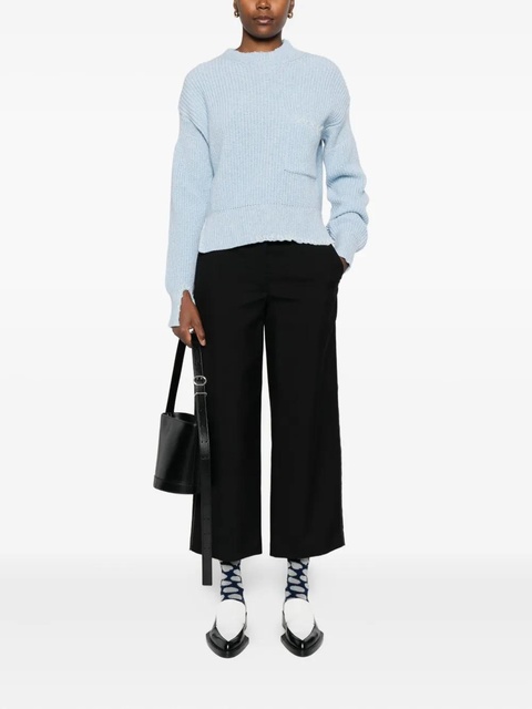 Marni pocket-detail ribbed wool sweater - Blue - zdjęcie produktu nr 2