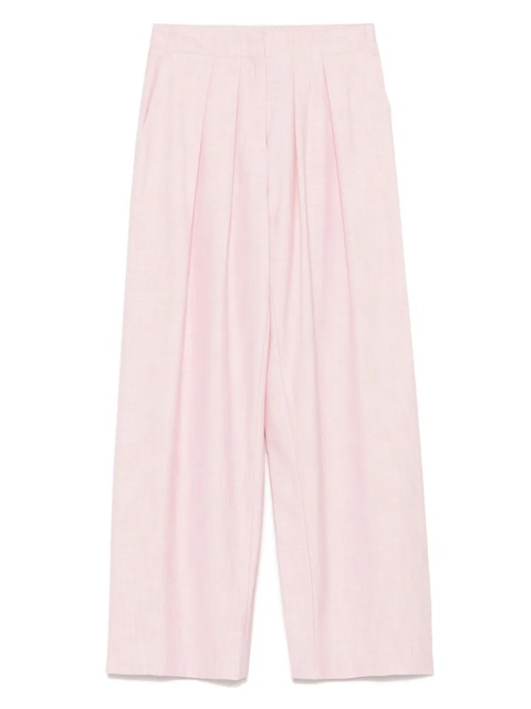 Maje pleat-detail trousers - Pink - zdjęcie produktu nr 1